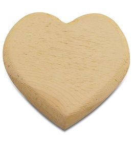 Stamperia Heart shape plate 8,3x7,5 cm H wood