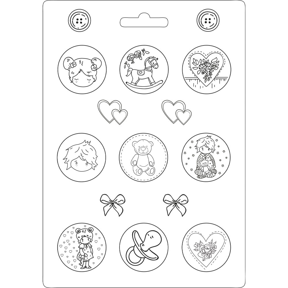 Stamperia Soft Mould A4 - Little baby