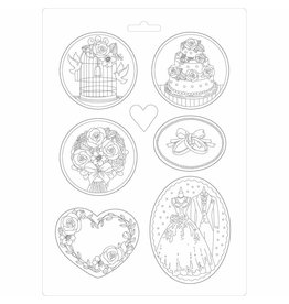 Stamperia Soft Mould A4 - Wedding