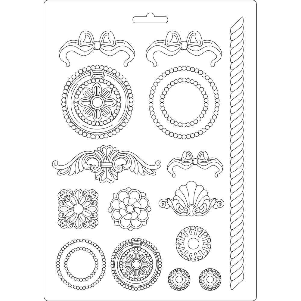 Stamperia Soft Mould A4 - Small frames