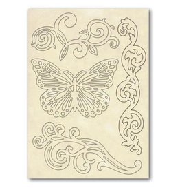 Stamperia Wooden frame A5 - Butterfly