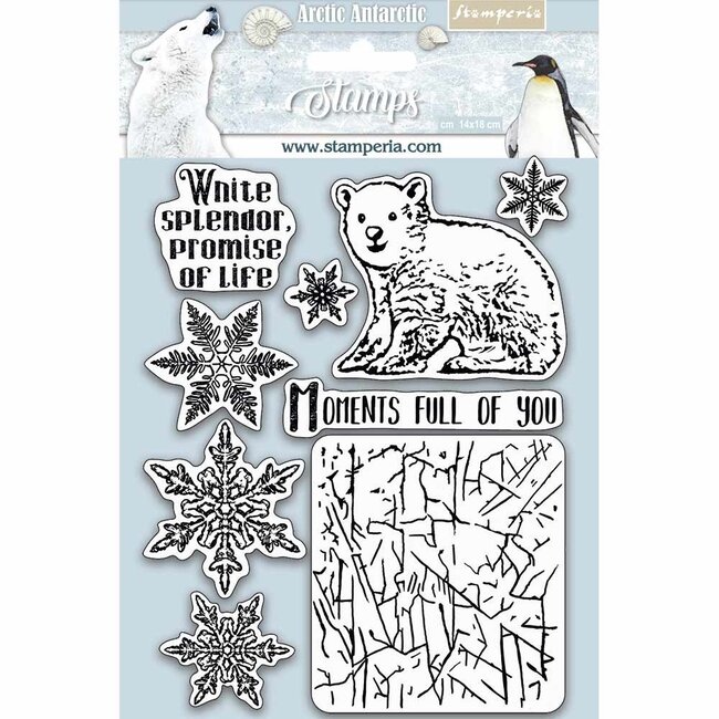 Stamperia HD Natural Rubber Stamp  cm.14x18 Moments full of you