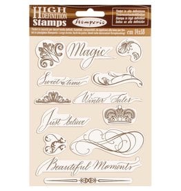 Stamperia HD Natural Rubber Stamp  cm.14x18 Beautiful moments
