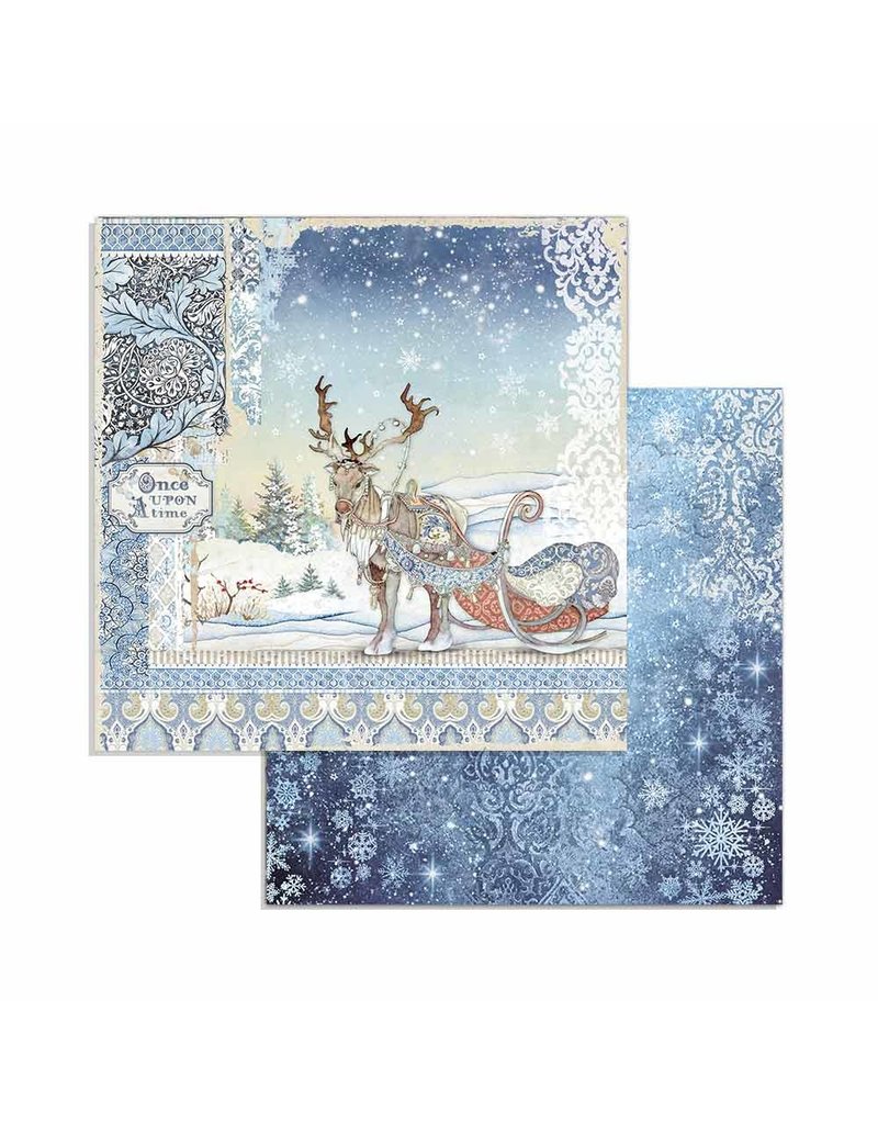 Stamperia Block 10 Sheets 20.3X20.3  (8"X8") Double Face Winter Tales