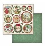 Stamperia Block 10 sheets 30.5x30.5 (12"x12") Double Face Classic Christmas
