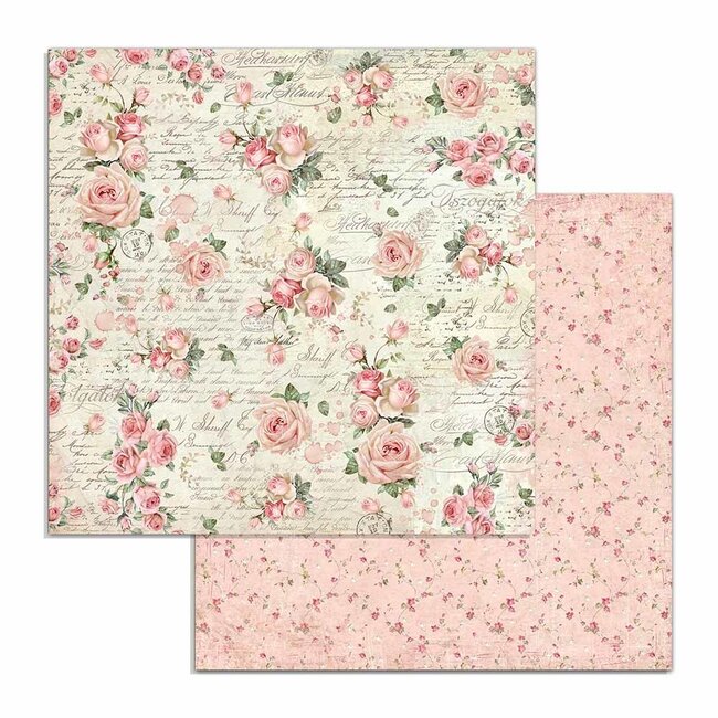 Stamperia Scrapbooking Pad 10 sheets cm 30,5x30,5 (12"x12") - Pink Christmas