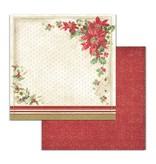 Stamperia Double Face Paper Poinsettia