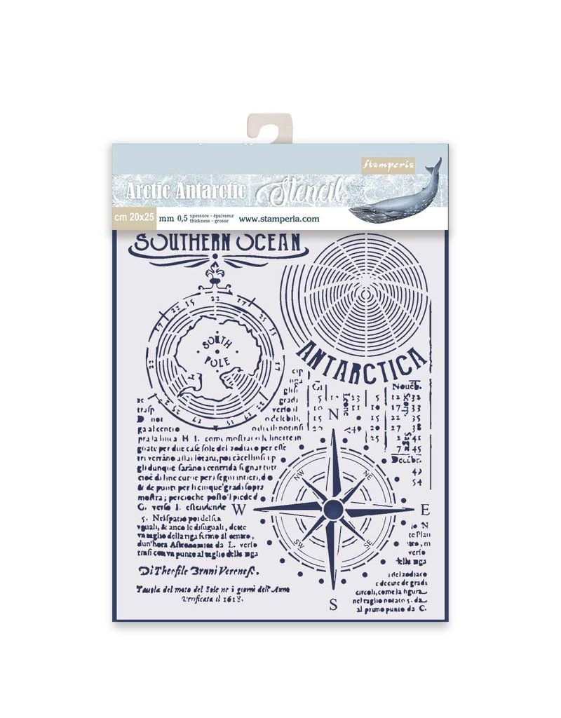 Stamperia Thick stencil cm. 20X25 Southern Ocean