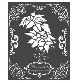 Stamperia Thick stencil cm. 20X25 Poinsettia