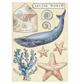 Stamperia Colored Wooden shape A5 - Arctic world