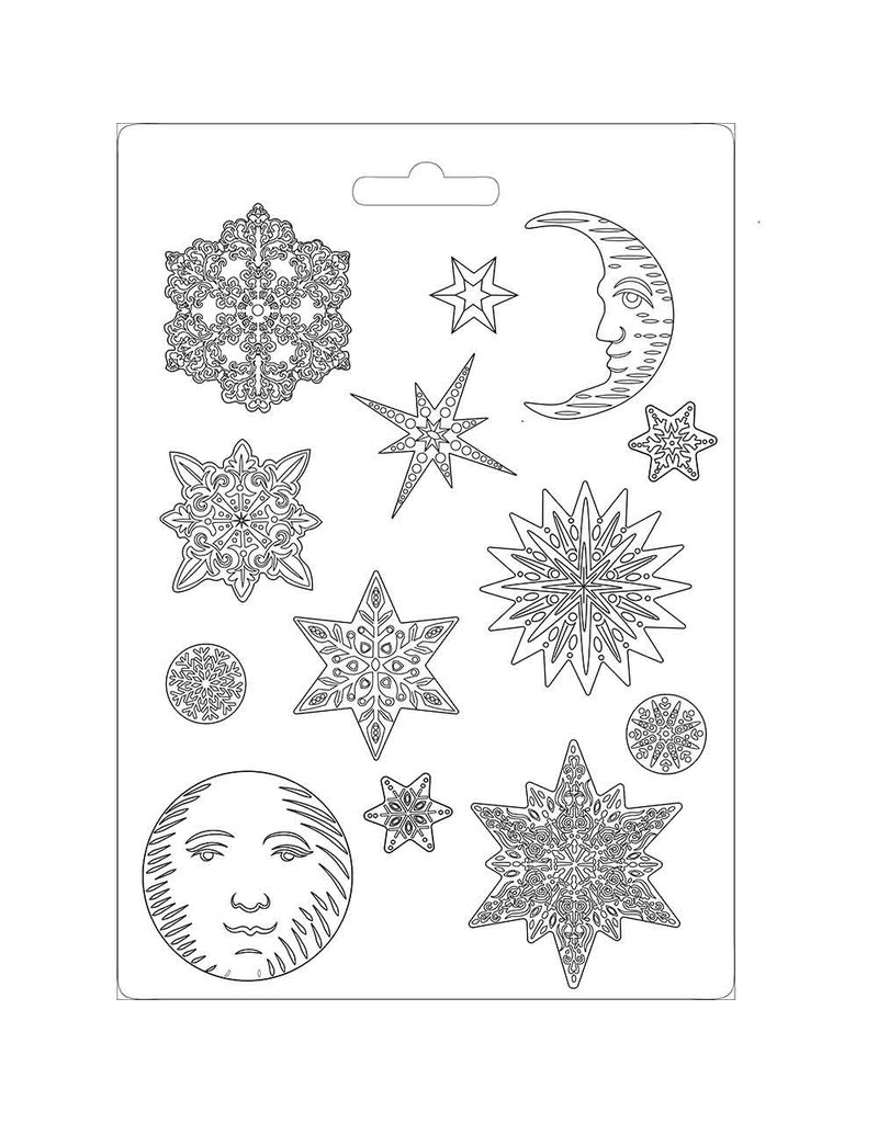 Stamperia Soft Mould A4 - Snowflakes