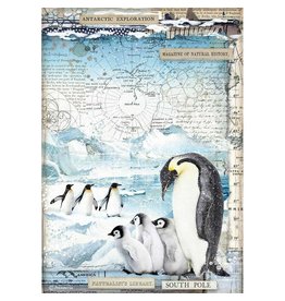 Stamperia A4 Rice paper packed Penguins