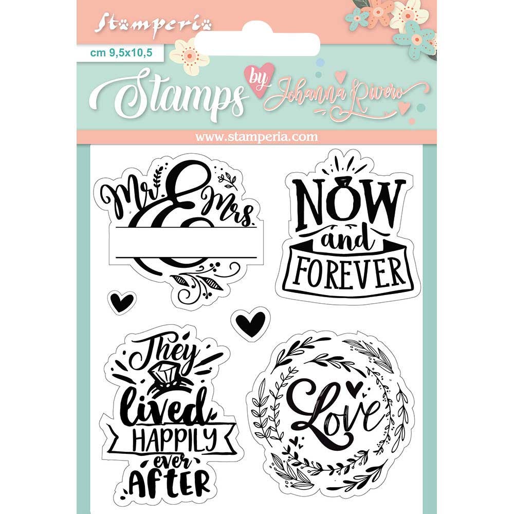 Stamperia Acrylic stamp cm. 9,5x10,5 Now and forever