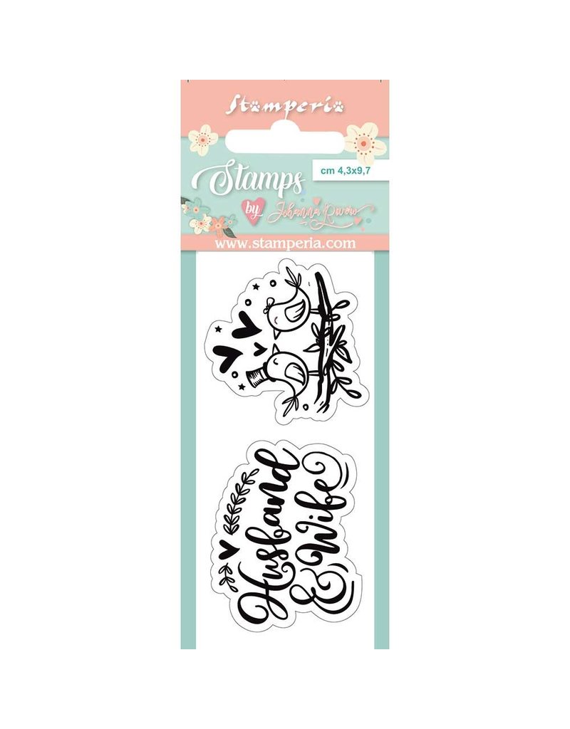 Stamperia Acrylic stamp cm. 4,3x9,7 Birds