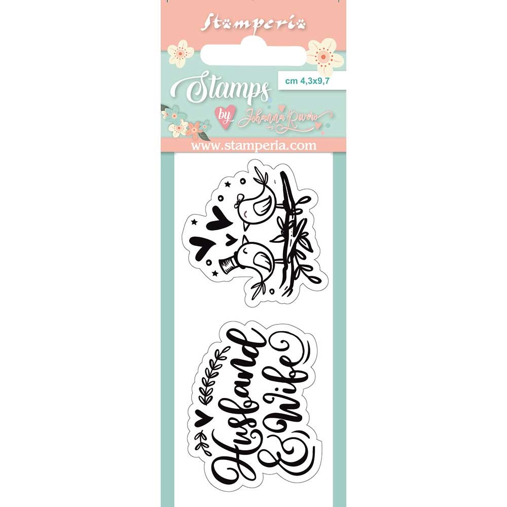 Stamperia Acrylic stamp cm. 4,3x9,7 Birds