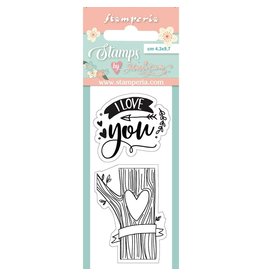 Stamperia Acrylic stamp cm. 4,3x9,7 I love you