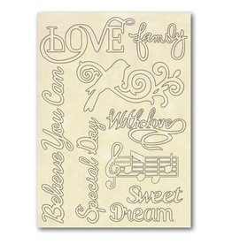 Stamperia Wooden frames A5 size - Quotes