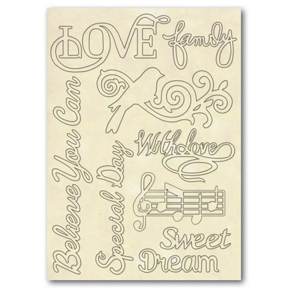 Stamperia Wooden frames A5 size - Quotes
