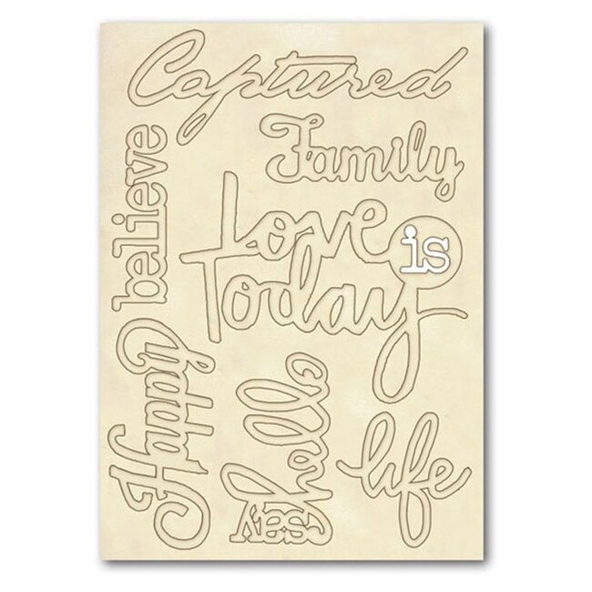 Stamperia Wooden frames A5 size - Quotes