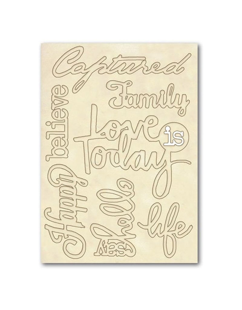 Stamperia Wooden frames A5 size - Quotes