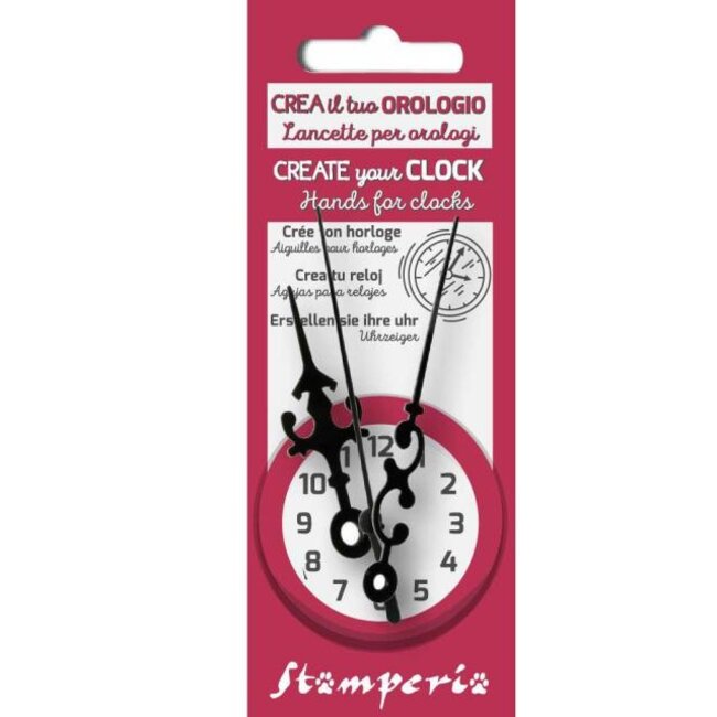 Stamperia Swirled big hand for clock cm. 6,5/9,5/10