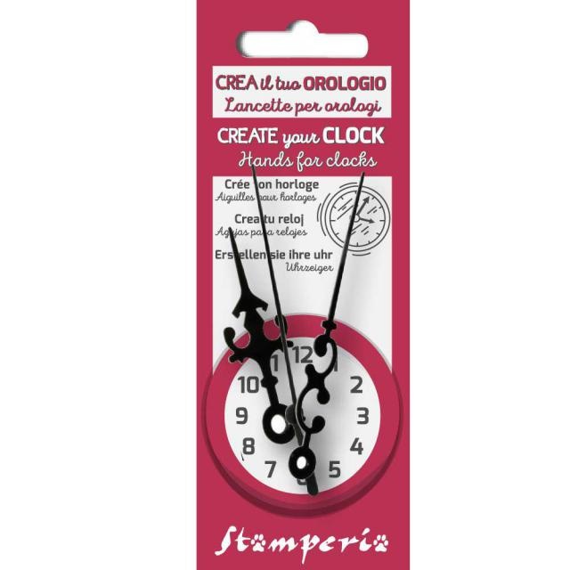 Stamperia Swirled big hand for clock cm. 6,5/9,5/10