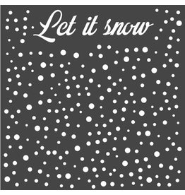 Stamperia Thick stencil cm 18x18 Let’s snow