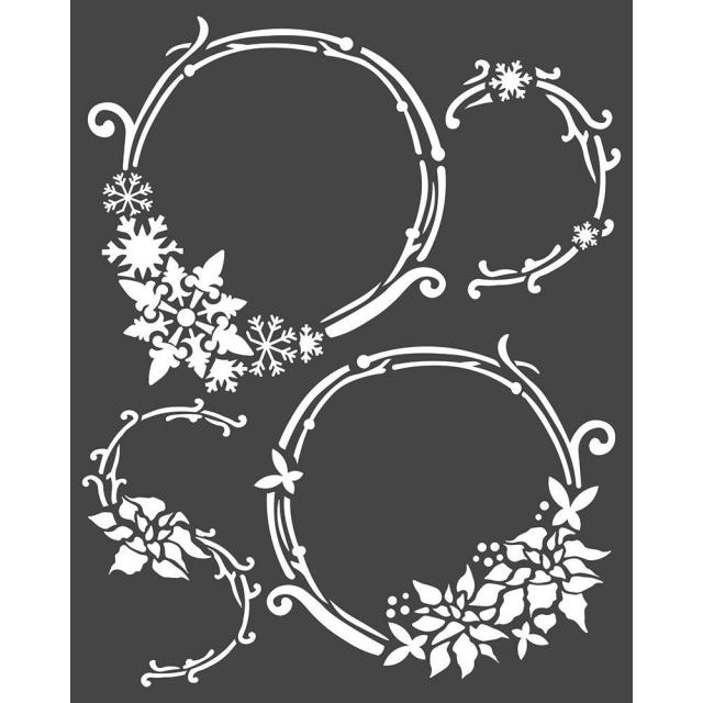 Stamperia Thick stencil cm. 20x25 Garlands