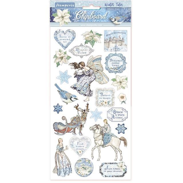 Stamperia Chipboard cm.15x30 -  Winter Tales