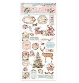 Stamperia Chipboard cm.15x30 Pink Christmas