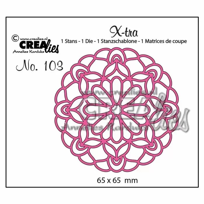 Crealies Crealies X-tra snijmal no,103 mandala C
