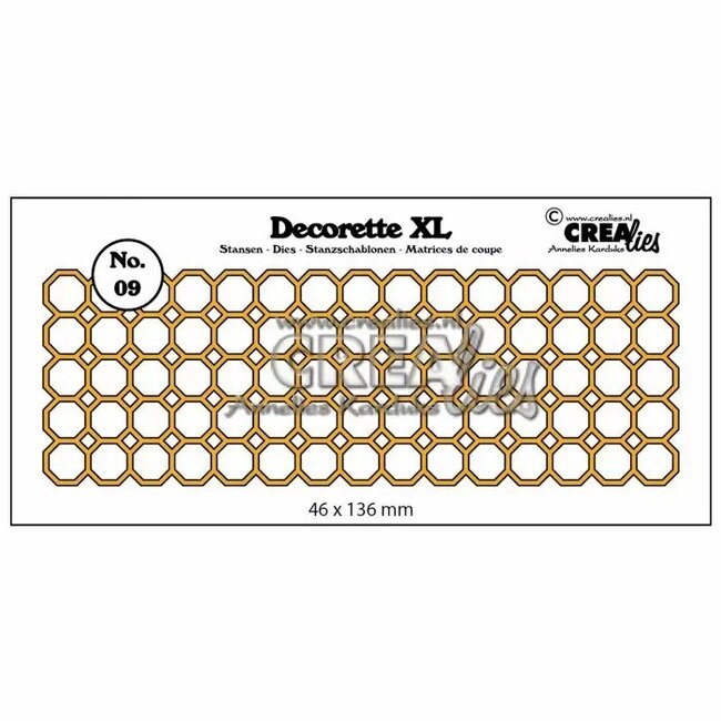 Crealies Crealies Decorette XL snijmal no,09 achthoeken