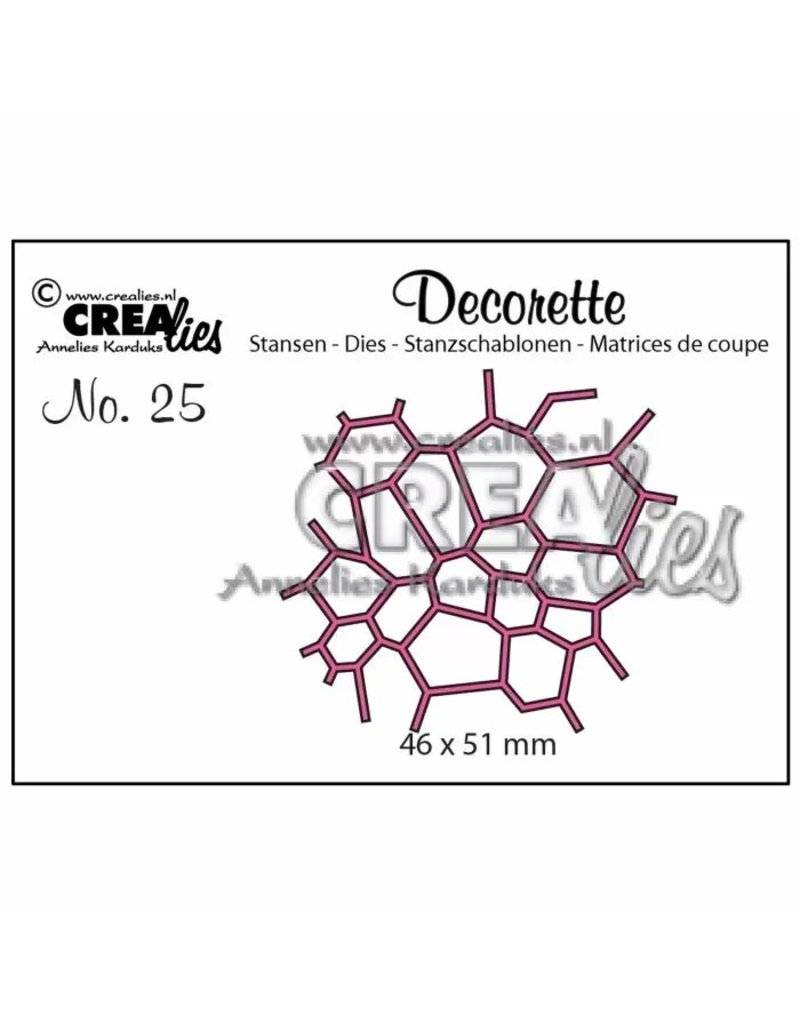 Crealies Crealies Decorette snijmal no,25 mozaiek