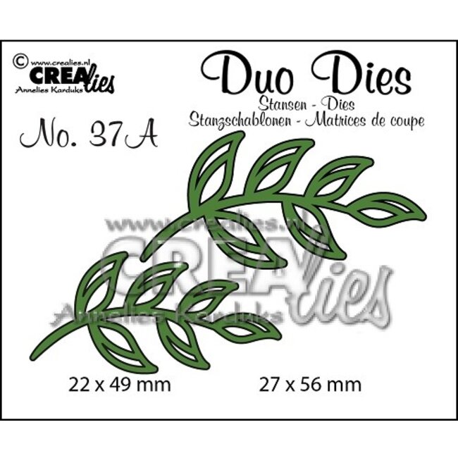 Crealies Crealies Duo Dies no,37 blaadjes 5