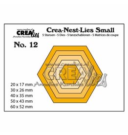 Crealies Crea-Nest-Lies Small snijmallen no,12 zeshoeken