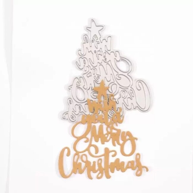 Vaessen Creative Vaessen Creative • Snijmal "Wish you a Merry Christmas"