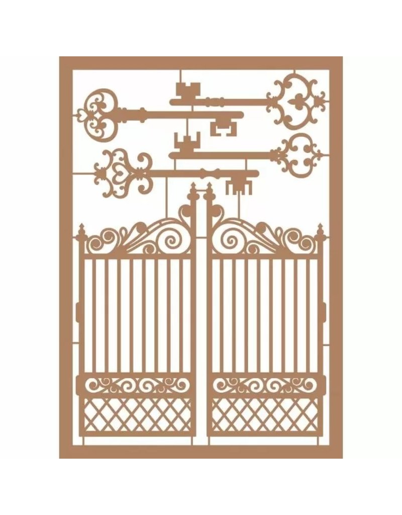 Vaessen Creative Vaessen Creative • Kraftliner Brown A5 Keys + Gate