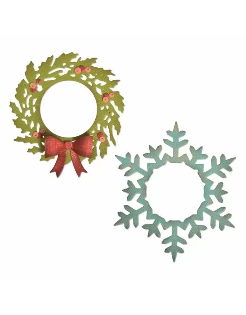 Sizzix Sizzix • Thinlits die set Wreath & snowflake