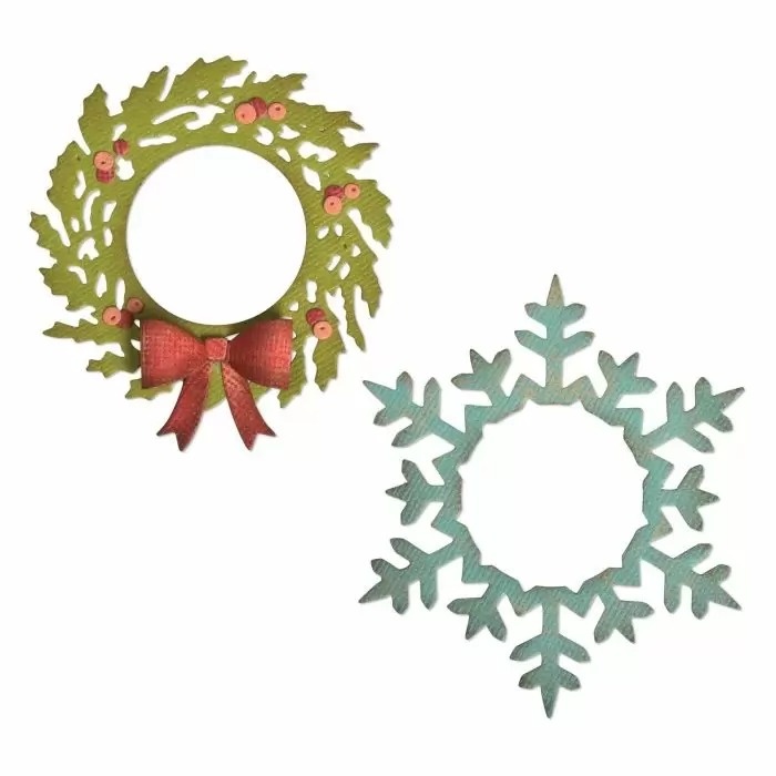 Sizzix Sizzix • Thinlits die set Wreath & snowflake