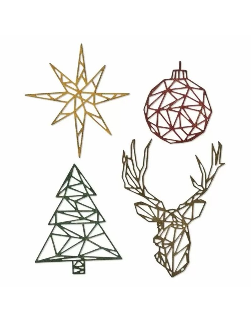 Sizzix Sizzix • Thinlits die set Geo christmas