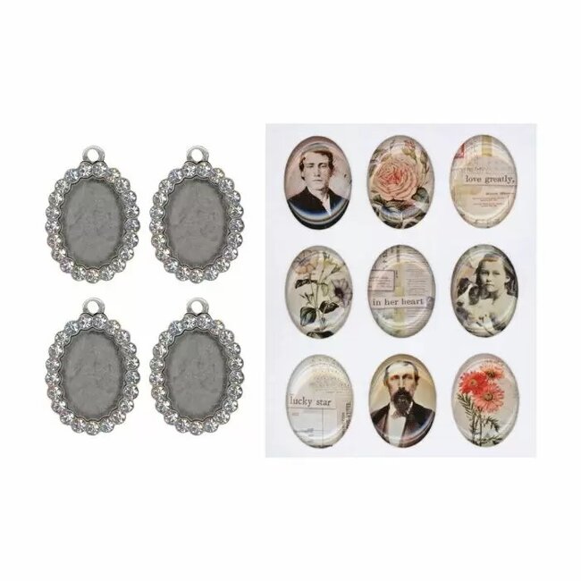 Tim Holtz · Advantus Advantus • Idea-ology jeweled charms  + epoxy sticker