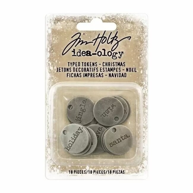 Tim Holtz · Advantus Advantus • Idea-ology Typed tokens christmas