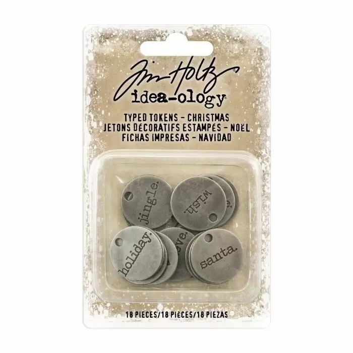 Tim Holtz · Advantus Advantus • Idea-ology Typed tokens christmas