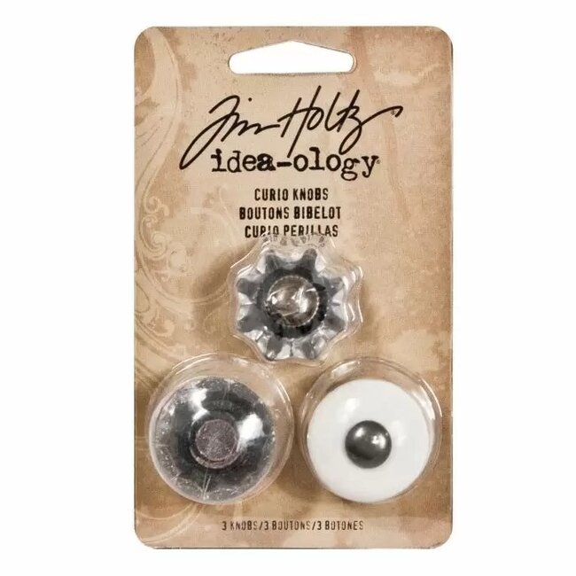 Tim Holtz · Idea-ology Idea-ology • Tim Holtz curio knobs 3pcs