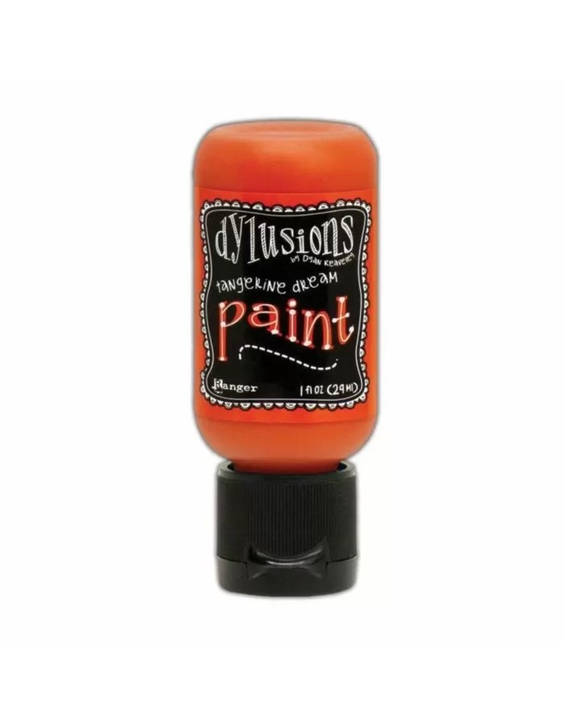 Tim Holtz · Ranger Ranger • Dylusions Flip cup paint Tangerine dream