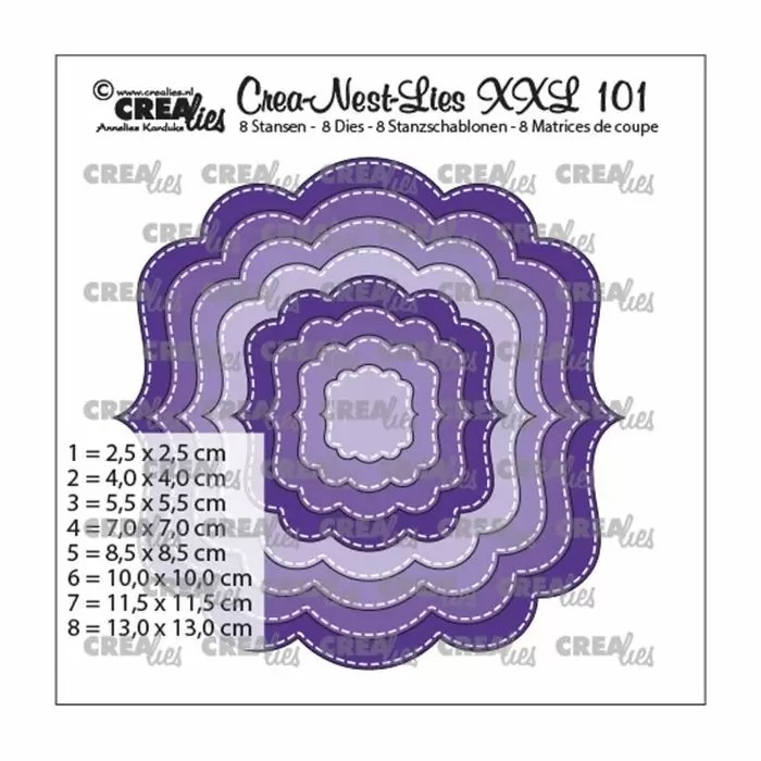 Crealies Crealies • Crea-Nest-Lies XXL fantasie vorm B