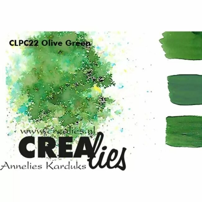 Crealies Crealies • Pigment Colorzz Olijfgroen