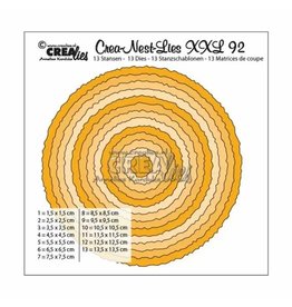 Crealies Crealies • Crea-Nest-Lies XXL cirkels met ruwe randen