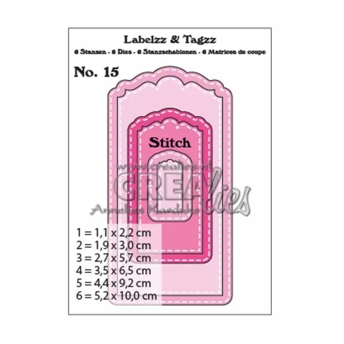 Crealies Crealies Labels & Tags no.15