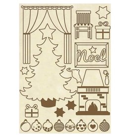 Stamperia Wooden frames A5 size - Christmas home